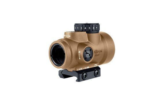 Trijicon MRO SD red dot with low Picatinny mount.